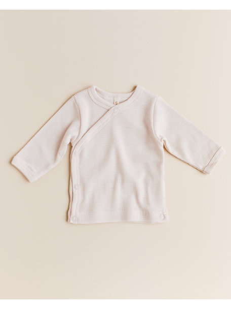 Unaduna Baby wrap-around cardigan wool - mazarin