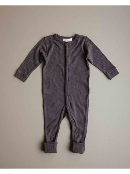 Unaduna Woolen jumpsuit 2 in 1 feet - deep taupe