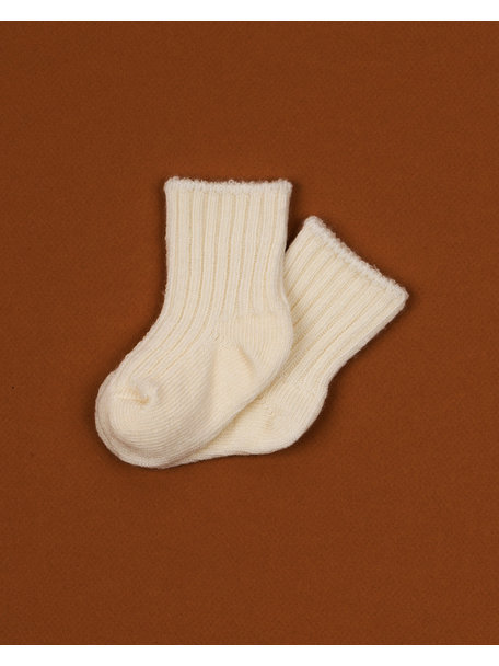 Joha Wool children's socks - white