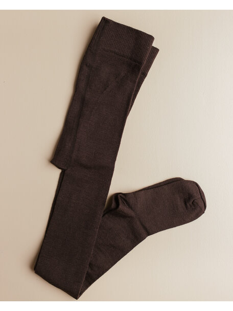 Grödo Tights Wool/Cotton - Dark Brown