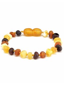 Amber Amber Baby Bracelet 14 cm - Multi Colour Raw