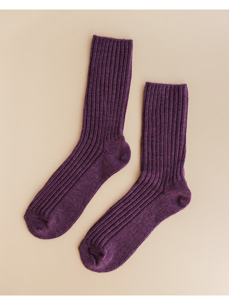 Joha Wool socks - eggplant