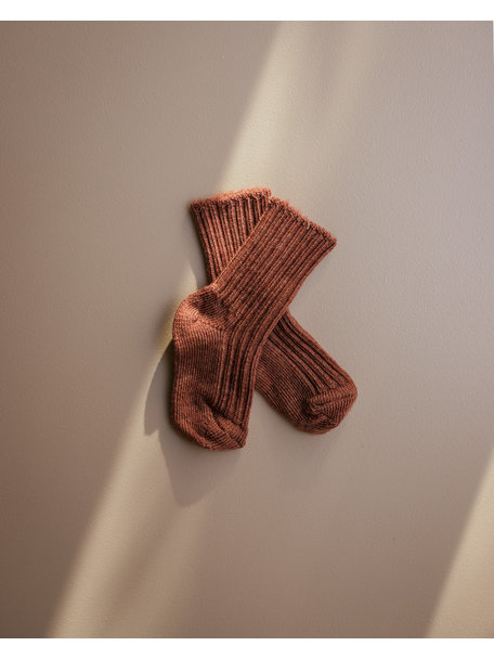 Joha Wool children's socks - copper