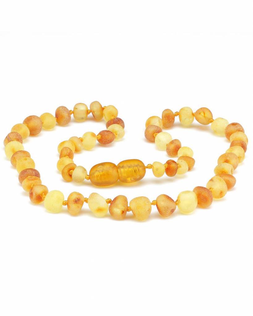 Amber Baby Necklace 32 cm - Honey/Lemon Raw: Handmade! | Ziloen