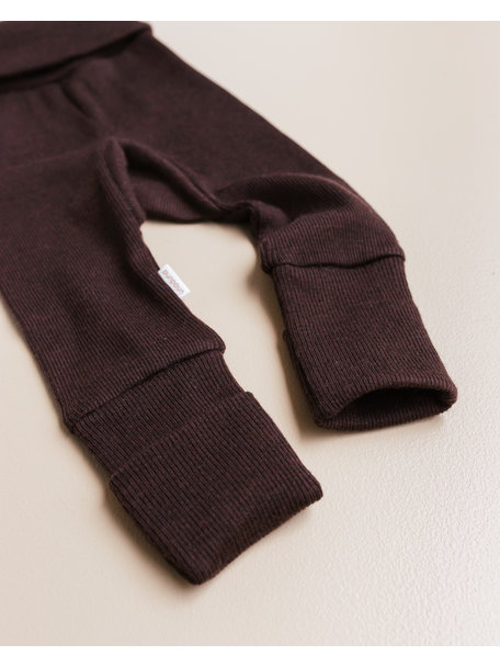 Unaduna Baby pants tiny rib wool 2 in 1 feet - kladdkaka