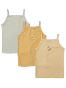 Konges Sløjd Set of 3 summer tops with print  - apricot