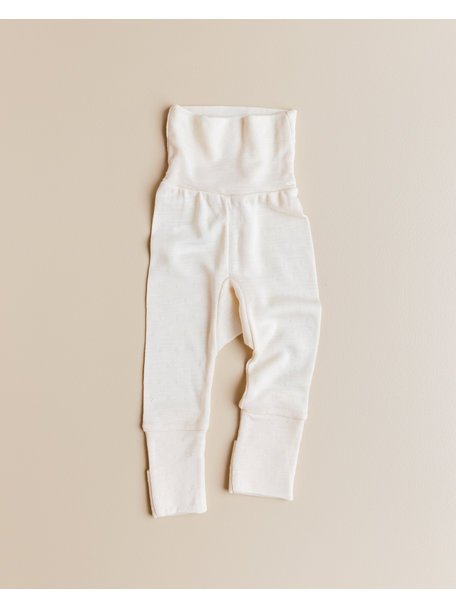 Unaduna Baby pants pointelle 2 in 1 feet wool/silk - munkki