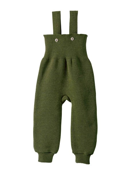 Disana Knitted dungarees - olive