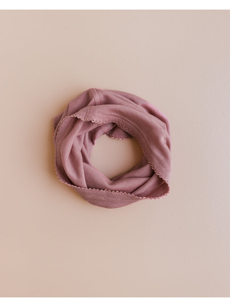 Unaduna Loop scarf wool/silk - cameo rose