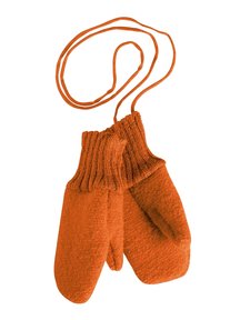 Disana Mittens Boiled Wool - Orange