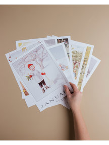Elsa Beskow Elsa Beskow set of month poster - A4 size (12 pcs)
