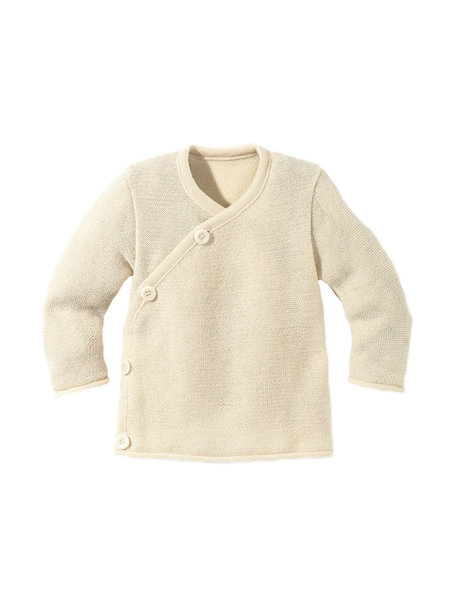 Disana Baby Cardigan Organic Merino Wool - natural
