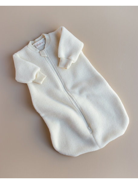 Unaduna X Engel Sleeping bag merino wool fleece - natural