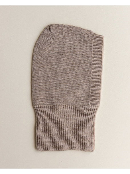 Hvid Merino wool Balaclava Eddy - sand