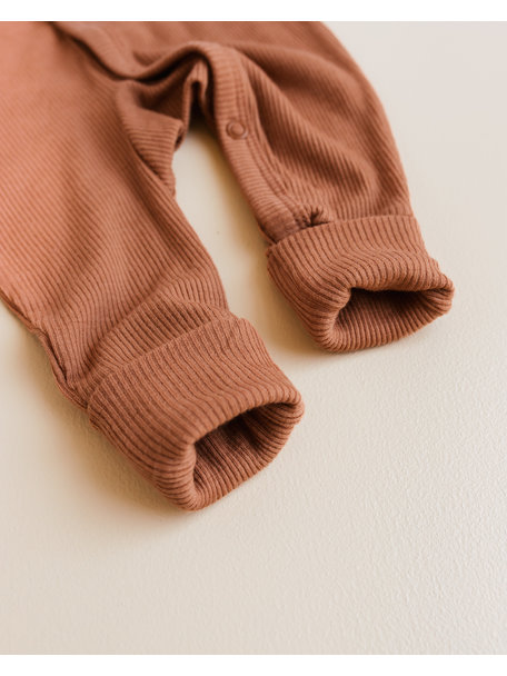 Unaduna Wool jumpsuit 2 in 1 feet - sienna clay