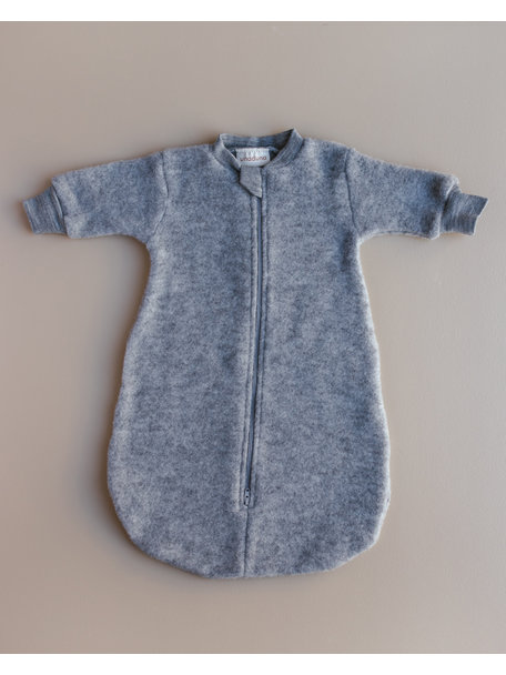 Unaduna X Engel Sleeping bag merino wool fleece - grey