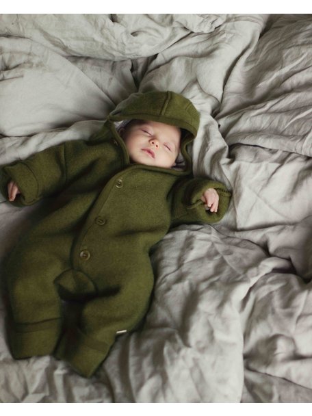 Disana Baby Overall Boiled Wool - Olive