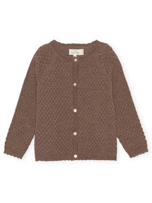 Konges Sløjd Merino wool cardigan - coffee