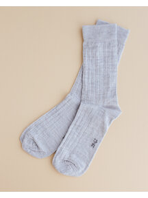 Joha Wool rib socks adults - grey