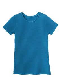 Disana Summer short sleeve shirt left knitted - blue