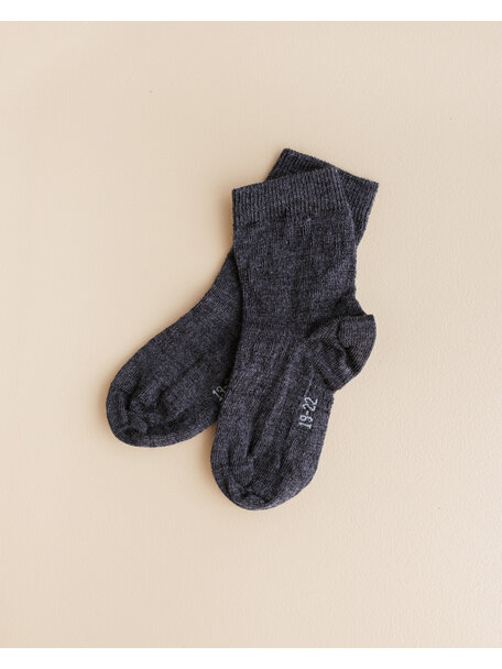 Joha Wool children's socks - anthracite