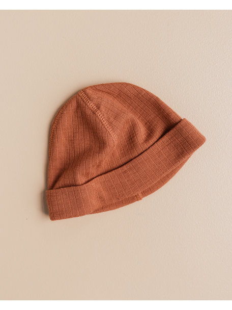 Unaduna Wool baby hat - umbre