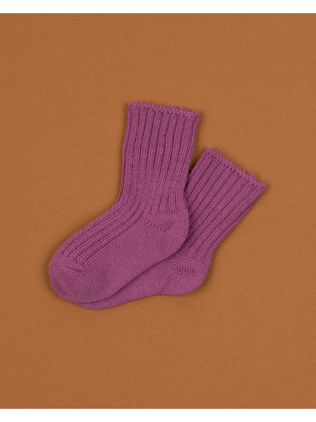 Joha Wool children's socks - dusty pink