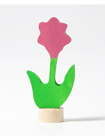 Grimm's Decorative figure - pink flower