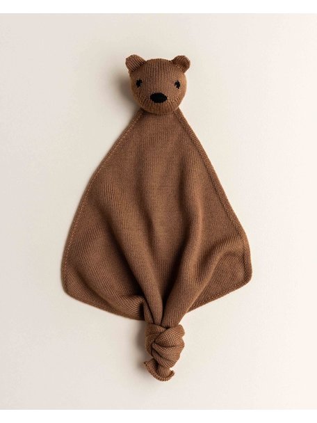 Hvid Teddy Tokki Cuddle Cloth - chocolate