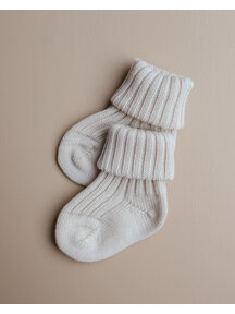 Grödo Thick Baby Socks Wool  - natural
