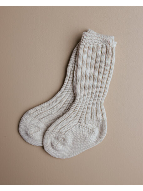 Grödo Thick Baby Socks Wool  - natural