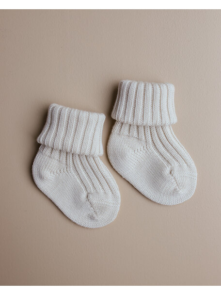 Grödo Thick Baby Socks Wool  - natural