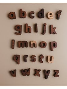 Spelenderwijs leren Walnut lowercase letters