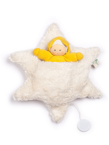 Nanchen Natur Star bed music box with doll