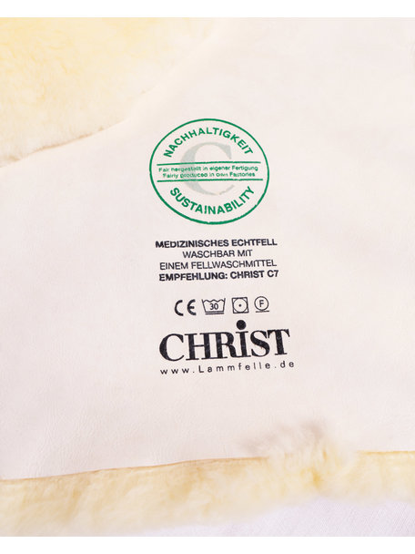 Christ Natural Lambskin for Cribs - 60 x 120 cm