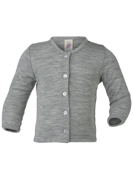 Engel Natur Baby Cardigan Wool/Silk - Grey