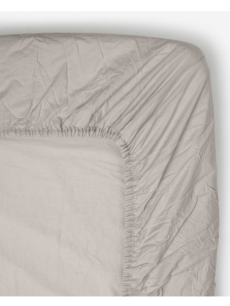 Midnatt Fitted sheet - Pebble