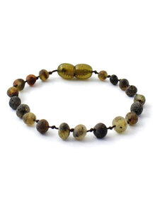 Amber Amber Ladies bracelet 19cm - olive raw