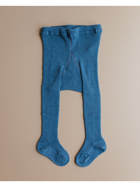 Grödo Baby Tights Wool - jeans blue