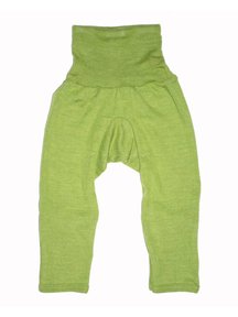 Cosilana Baby Pants With Scratch Protection Wool/Silk - Green