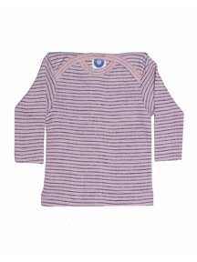 Cosilana Baby Top Striped Wool/Silk/Cotton - Pink/Purple