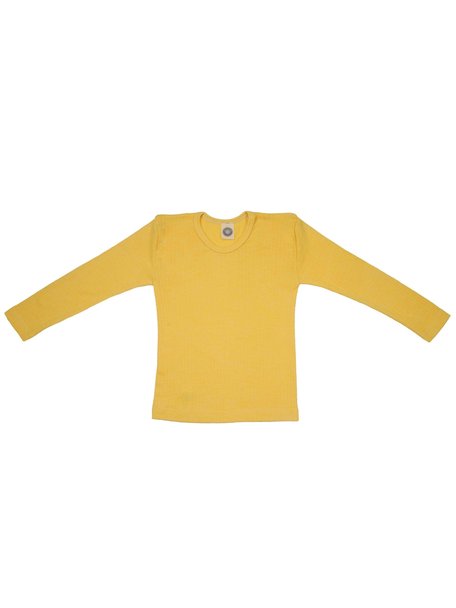 Cosilana Kids Longsleeve Wool/Silk/Cotton - yellow melange