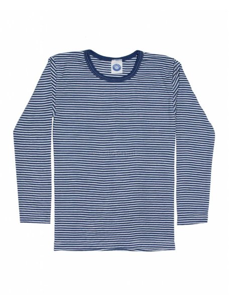 Cosilana Kids Longsleeve Striped Wool/Silk - Blue