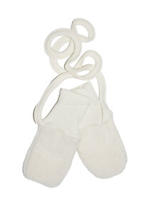 Cosilana Mittens Wool Fleece - natural