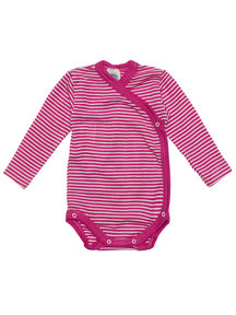 Cosilana Baby Wrap Body Striped Wool/Silk - Pink
