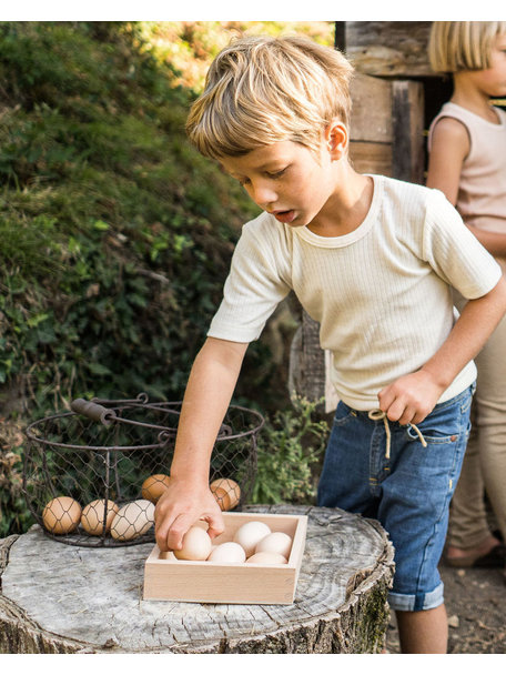 Cosilana Kids T-Shirt Wool/Silk/Cotton - Natural