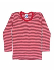 Cosilana Kids Longsleeve Striped Wool/Silk - Red