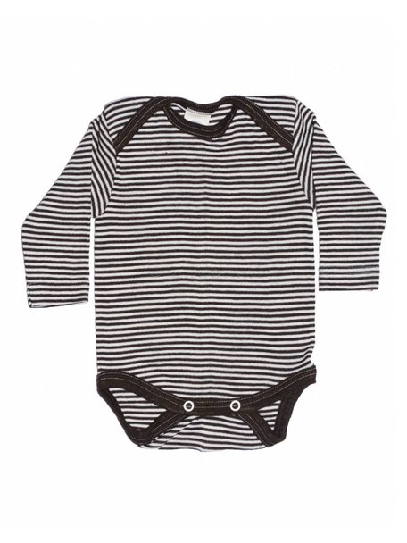 Cosilana Baby Body Striped Wool/Silk - Brown