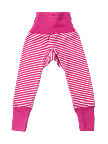 Cosilana Baby Pants Striped Wool/Silk - Pink