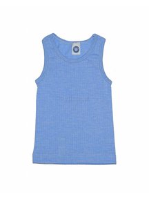 Cosilana Sleeveless Vest Kids Wool/Silk/Cotton - Blue